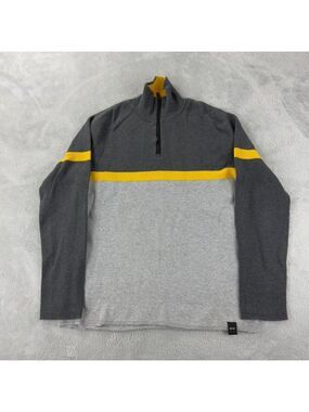 DKNY Men's Size Medium 1/4 Zip 100% Cotton Embroidered Made in China